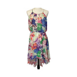 Lily Rose Dress Size Large Garden Floral Boho High Low  Hem China Lily