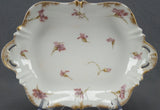 Haviland Limoges Schleiger 1029-3 Pink Carnation Vegetable / Serving Dish 1890s Carnation