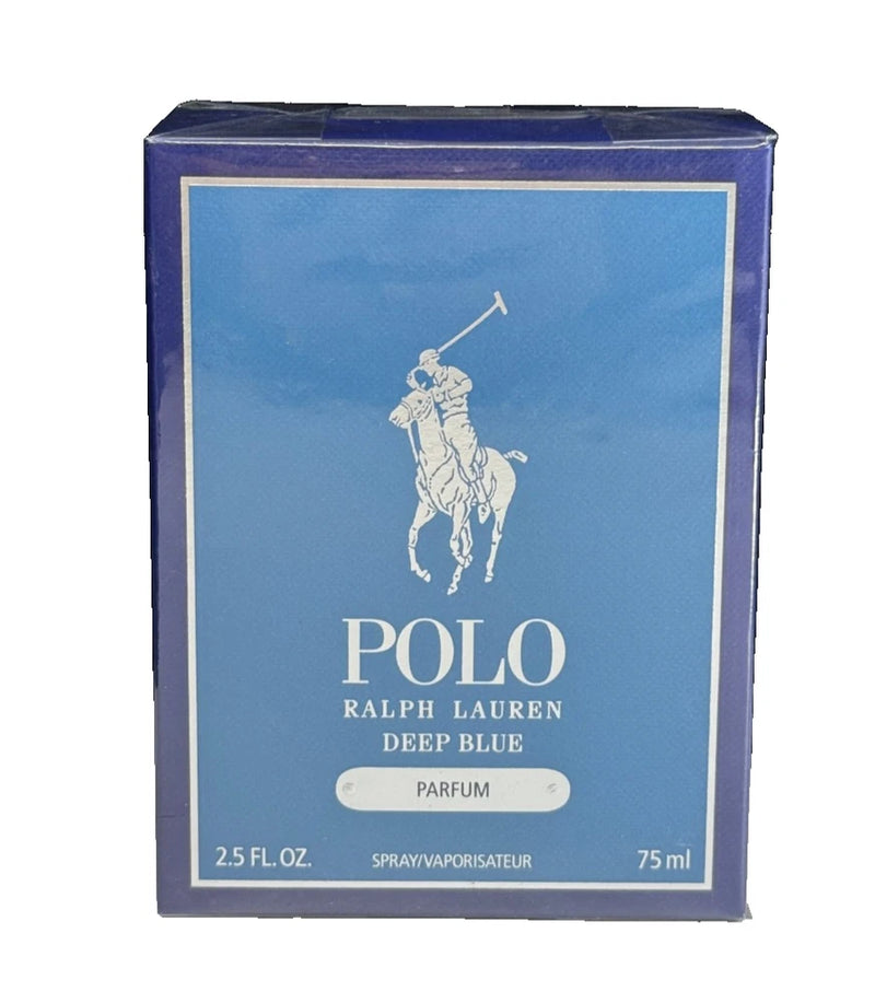 Polo Deep Blue Mens Ralph Lauren Parfum Spray 2.5 oz 75 ml Fruity Spicy NEW EDP