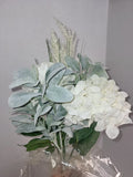 Hydrangea And Eucalyptus Artificial Floral Arrangement Hydrangea