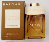 BVLGARI MAN TERRAE ESSENCE EDP 0.5 OZ / 15 ML SPRAY MINI (NIB) EDP