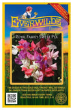 50 Royal Family Mixed Sweet Pea Wildflower Seeds - Everwilde Farms Mylar Packet Garden Plants