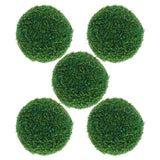 5 Pcs Faux Artificial Topiary Green Decorative Grass for Outdoors Green Plant
