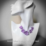 hydrangea flower necklace,Spring flowers,hand made in USA Hydrangea