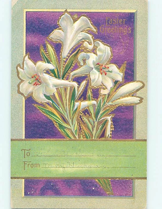 Divided-Back Easter BEAUTIFUL EASTER LILY FLOWERS : make an offer o5825 Lily