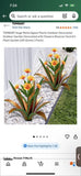 TOMBABY Huge Metal Agave Plants Outdoor Decoration Outdoor Garden Green Plant