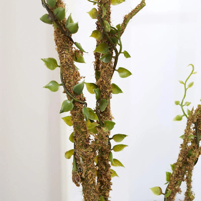44" Tall Green Mossy Artificial Floral Branches Green Plant