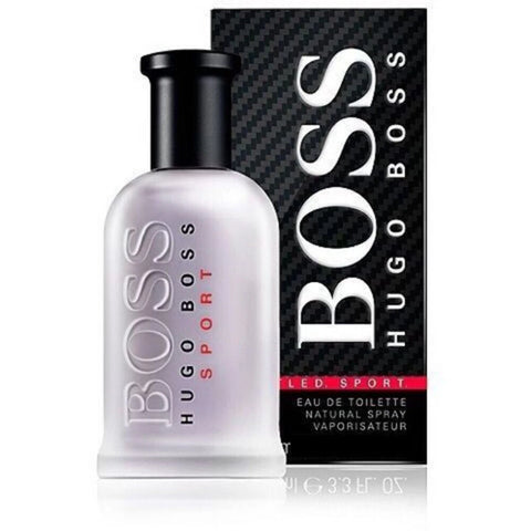 Hugo Boss Bottled Sport eau de toilette for men, clear bottle with black cap and box