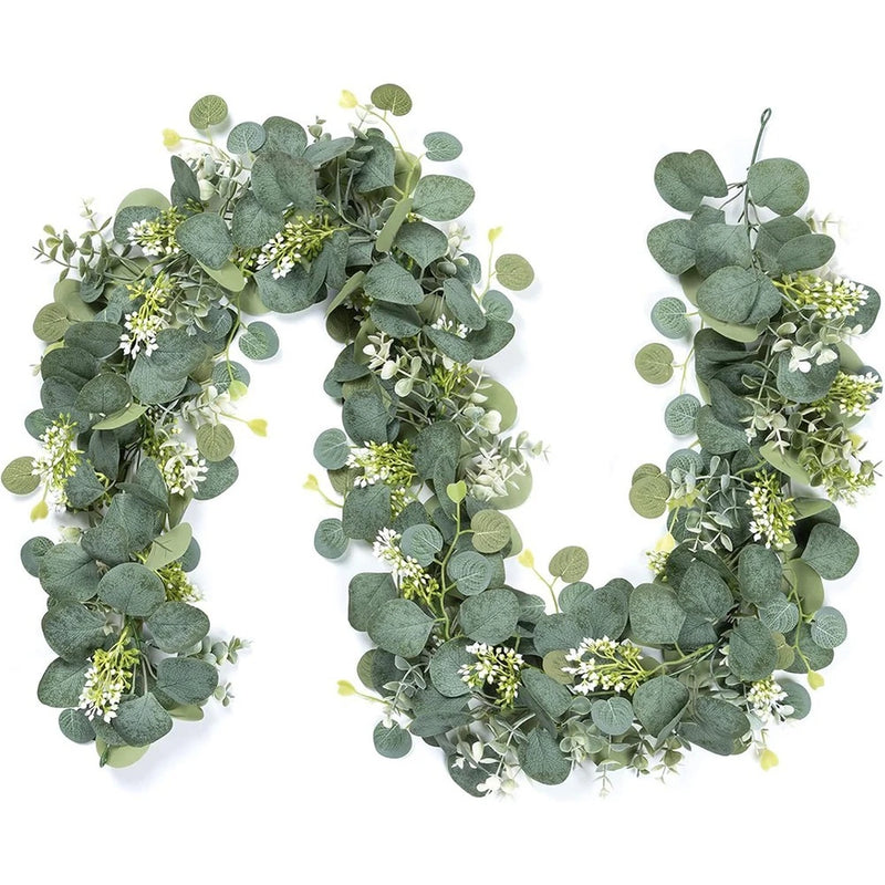 Elegant 180cm Artificial Eucalyptus Garland Greenery for Event Styling Green Plant