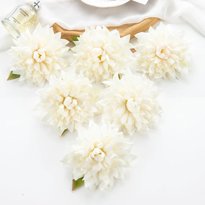 30pcs 12cm Artificial Flowers Christmas Decoration Home Office Wedding Decor NEW Green Plant