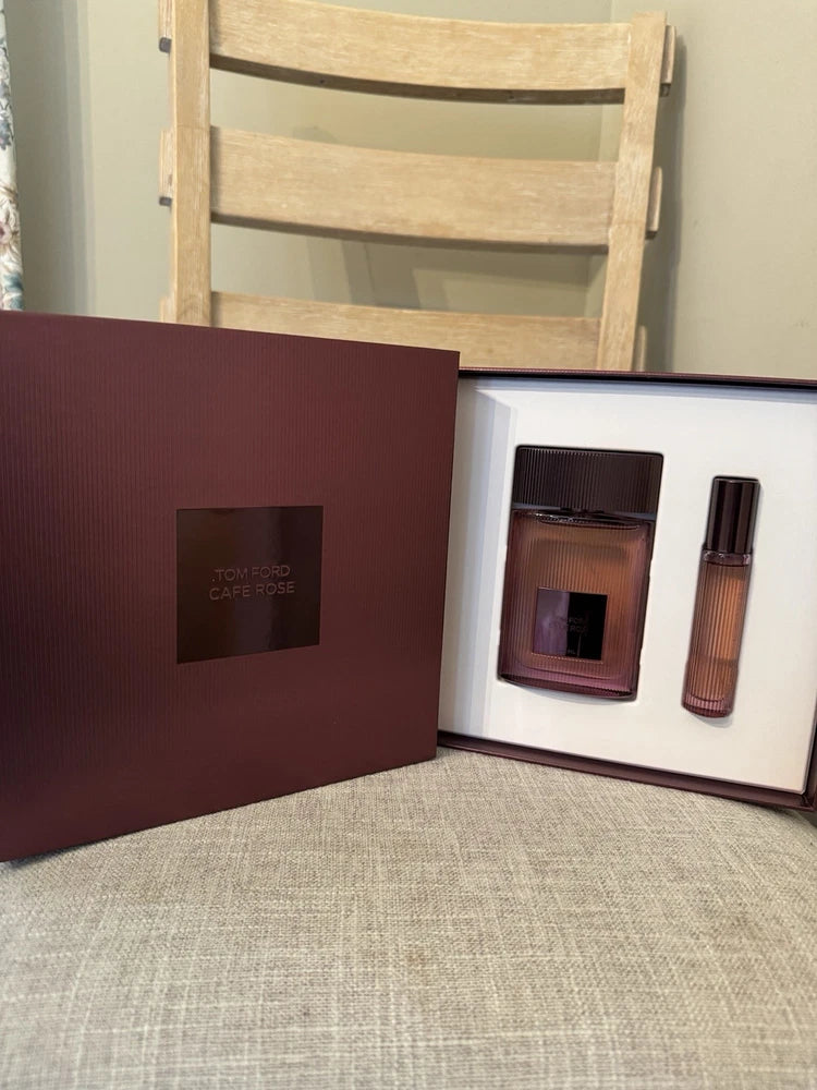 Tom Ford Cafe Rose 2pc Set 1.7oz Eau De Parfum Spray & 0.34oz Travel Spray EDP