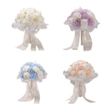 Realistic Silk Bridal Bouquet Artificial Flower Wedding Ceremony Photography Bouquet