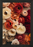Floral Ranunculus Flowers Framed Wall Art Poster Canvas Print Picture Ranunculus