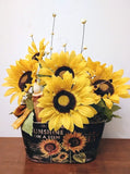 Sunshine On Stem Beautiful Sunflower Rustic Country Cottage Farmhouse DECOR Sunflower