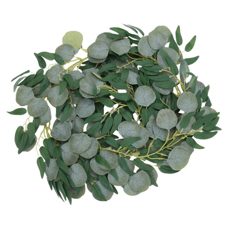 Simulated Vine Rattan Faux Eucalyptus Garland Artificial Leaves Green Plant Green Plant