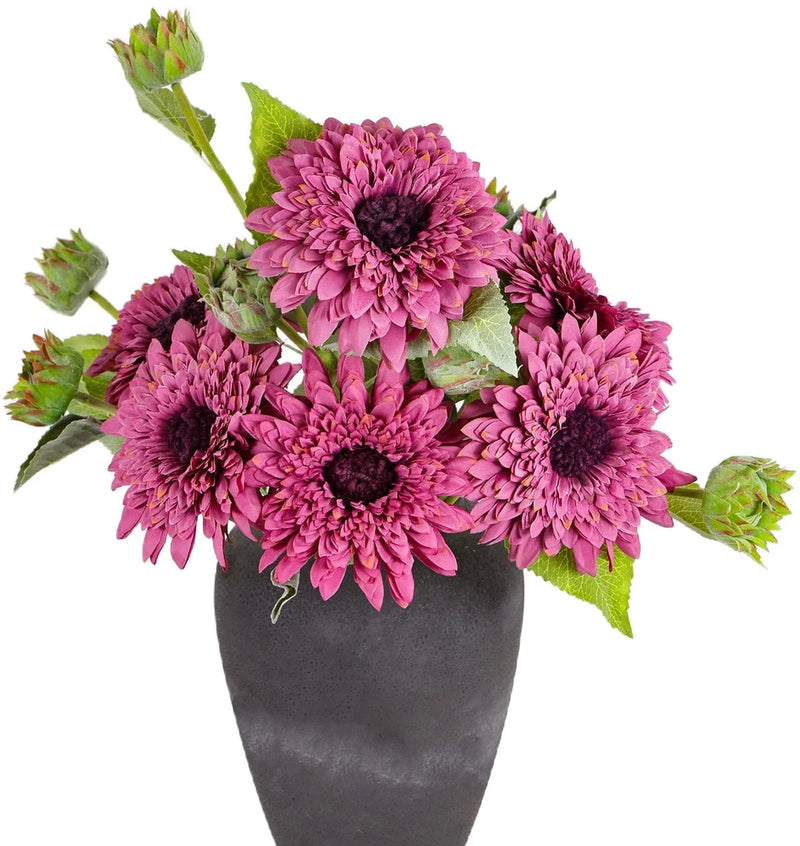 5Pcs Fake Sunflowers Artificial Flowers 16.5" Long Stem Fake Flowers for Tall... Sunflower