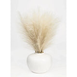 14" Artificial Pampas Indoor Plant Decor in Rounded Ceramic Vase Household New Pampas Grass