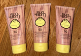 Lot of 3 Sun Bum Original Moisturizing Sunscreen Lotion SPF 50 - 6oz Exp 2027 Bouquet