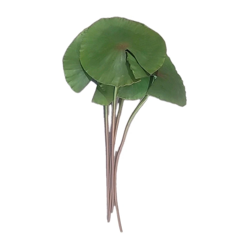 23" Faux Foliage Realiatic Plant Lotus Leaf (Set of 4), 9" Leaves Decoration Green Plant