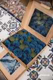 LingÕs Moments Artificial Roses Navy Decor Flowers 25 Pcs (3 Pack) Bouquet