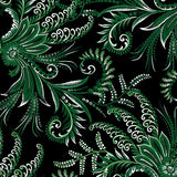 Winterberry Floral cotton quilt fabric Benartex 14021P40B Scroll Green Flowering Plants