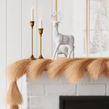 6' Pampas Grass Artificial Christmas Garland Brown - Wondershop Pampas Grass