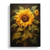 Sunflower Classicism Art Canvas Wall Art Print Framed Picture Decor Living Room Sunflower
