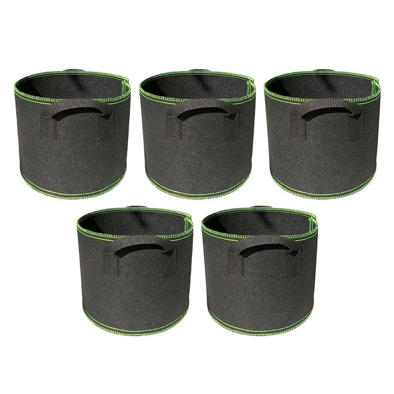 Breathe Life into Your Garden with These 5PCS Breathable Non Woven Grow Bags Garden Plants