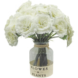 Carnations Artificial Flowers 24 Pcs, 11.4 Inch Faux Silk Flowers with Stems,... Carnation