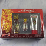 Ed Hardy VILLAIN Christian Audigier 75ml Edp Spray+7.5ml+body Lotion Gift Set EDP