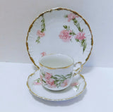 Vintage Royal Munich Bavarian China Germany PMB Pink Carnation 3 Pc Set Carnation