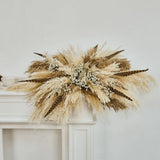 Natural Boho Pampas Grass Wall Hanging Decor - 35" Tall Dried Flowers for Hom... Dried Flower