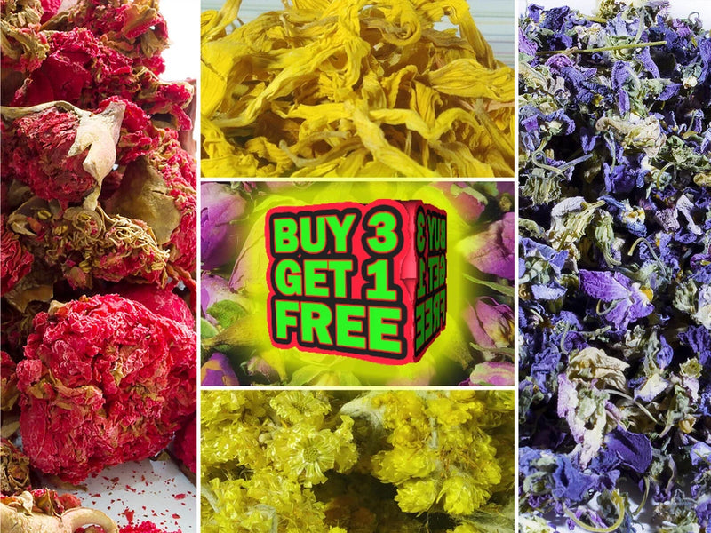 64+ Types Of Flowers & Petals - 10g - 50g, Dried Flowers, Dried Petals, Craft, Sunflower
