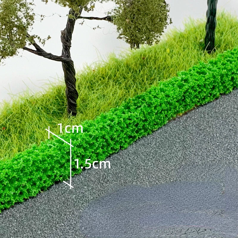 4/8/12/16 Pcs Long Shrub Strips Grasses HO/OO Scale Fence Garden Outdoor Plant Green Plant