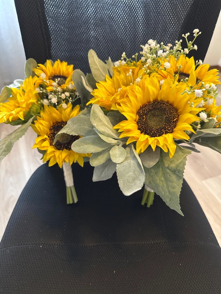 Wedding Bridal Bouquet Sunflower Set Bouquet