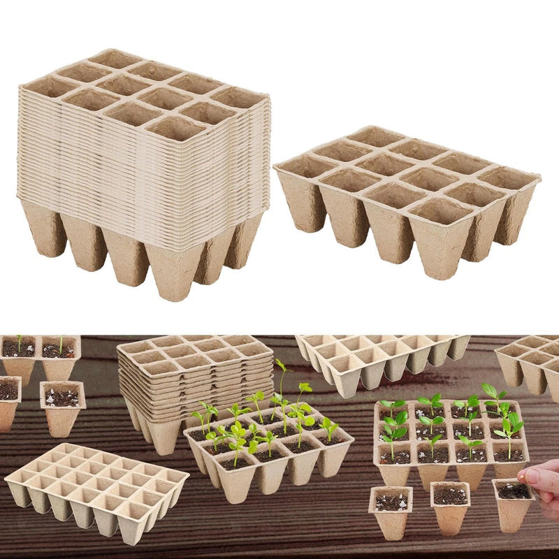 Seedling Trays Reusable Saving Space Nursery Cup for Flowers Garden Fruits Garden Plants