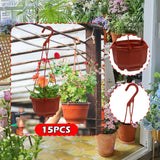 15 Pieces Hanging Planters Plant Pots for Balcony Indoor Outdoor Gardening Garden Plants