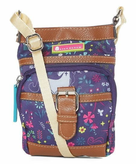 NWT Lily Bloom Mia  Mini Crossbody Unicorny Purse Bag RARE Lily