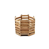 7" octagon hanging wooden orchid basket Orchids