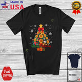 Merry Christmas; Lovely X-mas Tree Sunflower Farming Flowers; Family T-Shirt Sunflower