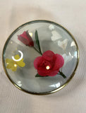 Faux Flowers Inside MOUNTED IN GLASS FRAME handmade Dried Flower