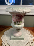 20th Century Chinese Canton Export Flower Planter/Vase Mini Replica -Hydrangeas Hydrangea