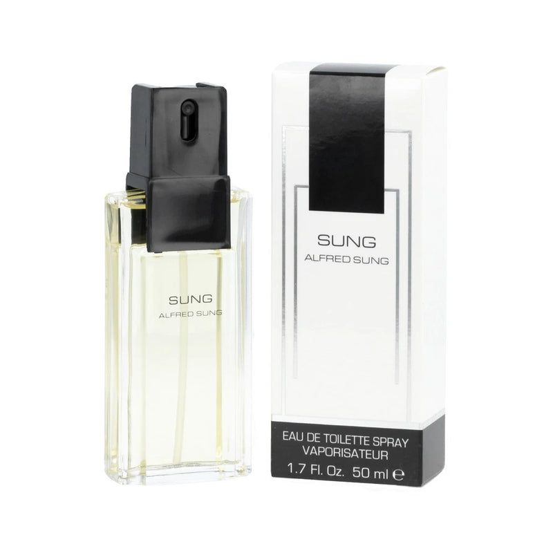 Women's eau de parfum spray, clear bottle with pale yellow liquid and black cap, 1.7 fl oz.
