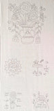Blume and Grow pre printed cotton linen stitchery embroidery panel 10 designs Flowering Plants