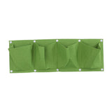 4 -Pockets Hanging Grow Bags for Plants Wall Mounted Planting Pouch Garden Plants