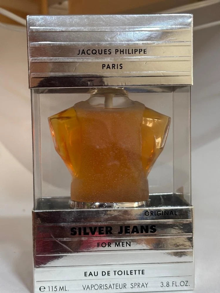 Silver Jeans Men By Jacques Philippe 3.8 oz 115 ml  Eau De Toilette EDT Spray EDT
