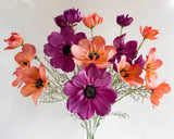 DRIED FLOWERS HYDRANGEA BEIGE WHITE STEM ARTIFICIAL SILK FLOWERS DIY ARRANGEMENT Dried Flower