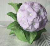 Porcelain Hydrangea Floral Electric Air Freshener Night Light Purple Amber Green Hydrangea