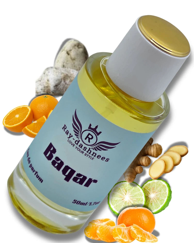 Baqar Eau De Parfum Spray 1.7 oz by Ray-dashnees |  Citrus Fruity Bergamot Fresh EDP