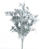 Pack of 2 Artificial 11" Dusty Miller Floral Bushes Green Plant